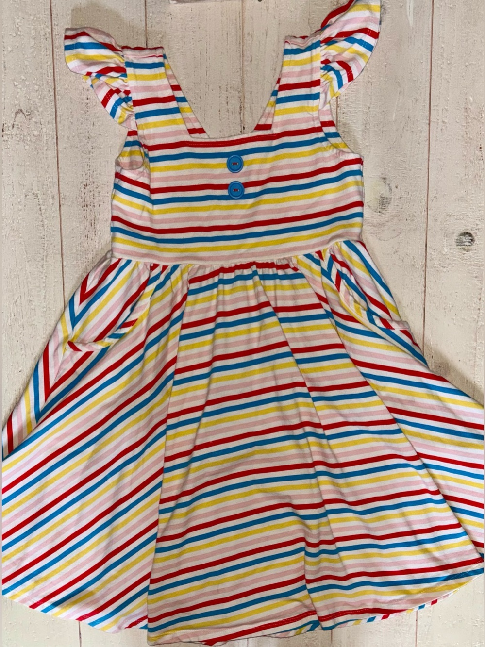 Eleanor Rose Striped Twirl Dress